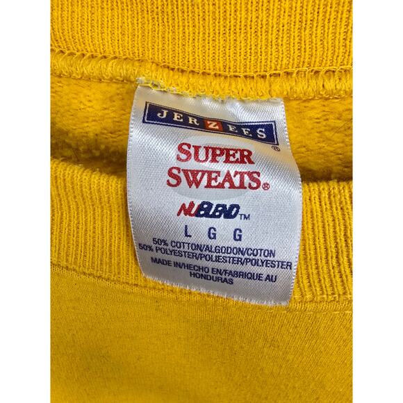 Vintage Airforce Sweater Blackhawk 36th Student Squadron Yellow Large Crewneck - Picture 6 of 8